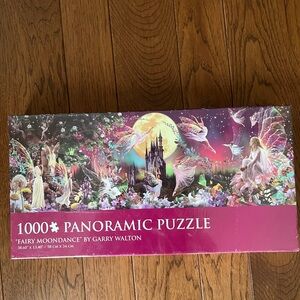 1000-Piece Panoramic Puzzle "Fairy Moondance" - Multicolor by Garry Walton